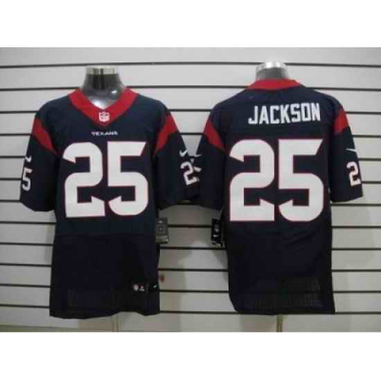 Nike Houston Texans 25 Kareem Jackson Blue Elite NFL Jersey